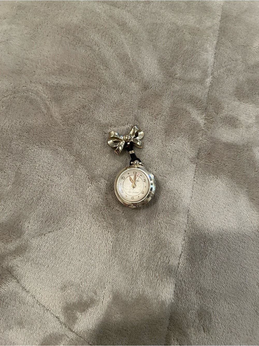 Silver Bow Nurse Fob Watch - Silver